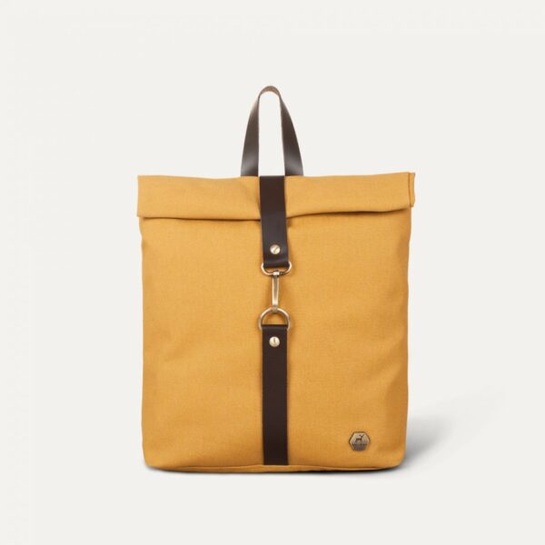 Mini Rolltop Τσάντα πλάτης μουσταρδί