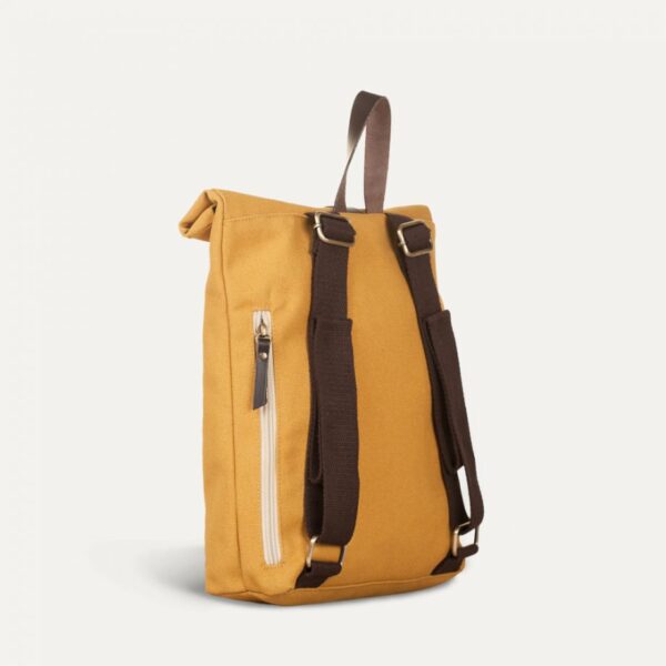 Mini Rolltop Backpack Mustard - Image 4