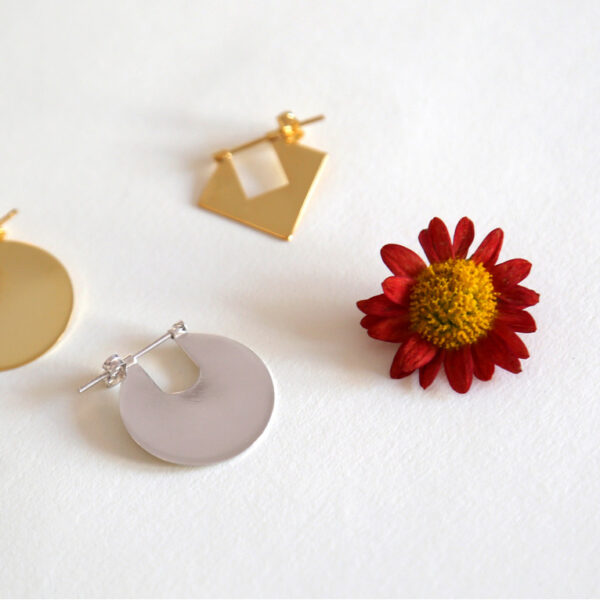 Eclipse Collection Round Earrings - Image 4