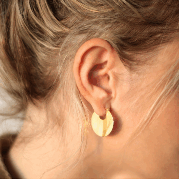 Eclipse Collection Round Earrings - Image 2