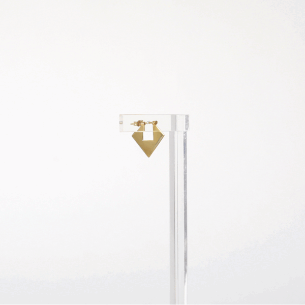 Eclipse Collection Square Earrings - Image 2