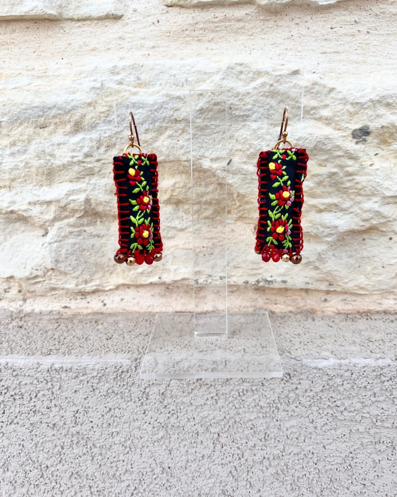 Κεντητά Χειροποίητα Σκουλαρίκια