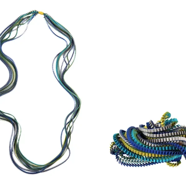 Εssilp Necklace - Βlue, gold, turquoise, silver - Image 2