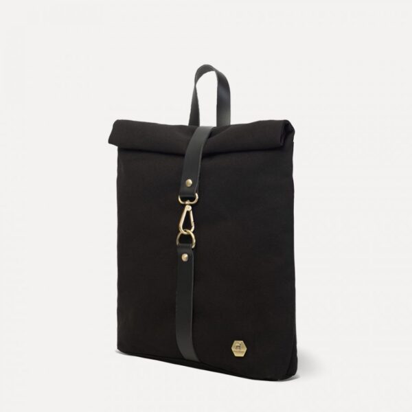 Mini Rolltop Backpack Βlack - Image 2