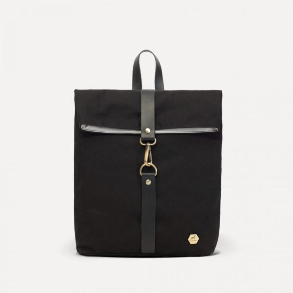 Mini Rolltop Backpack Βlack - Image 5