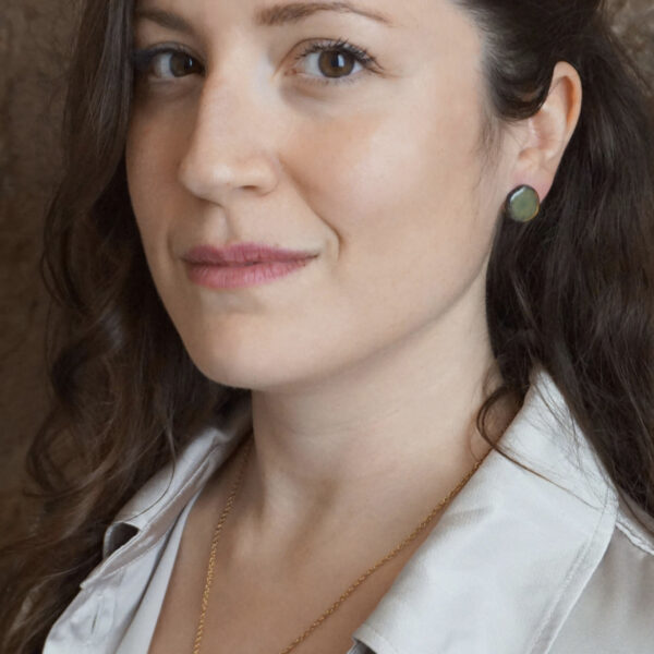 Kiveli Κεραμικά Σκουλαρίκια - καρφωτά πράσινο