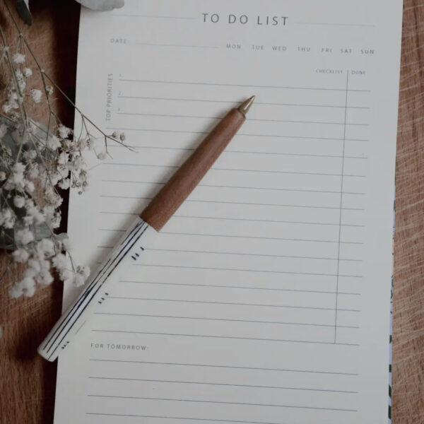 Σημειωματάριο λουλούδια μπλε - Image 3