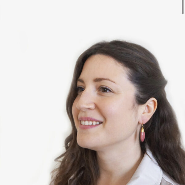 Dangle Ceramic Earrings Aura Pink - Image 3