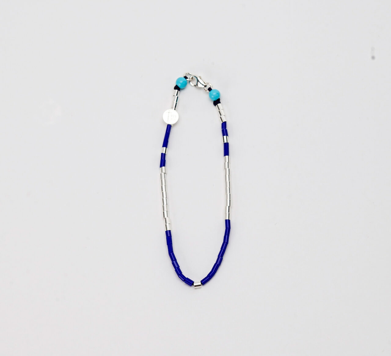 Tube Collection Bracelet blue Silver
