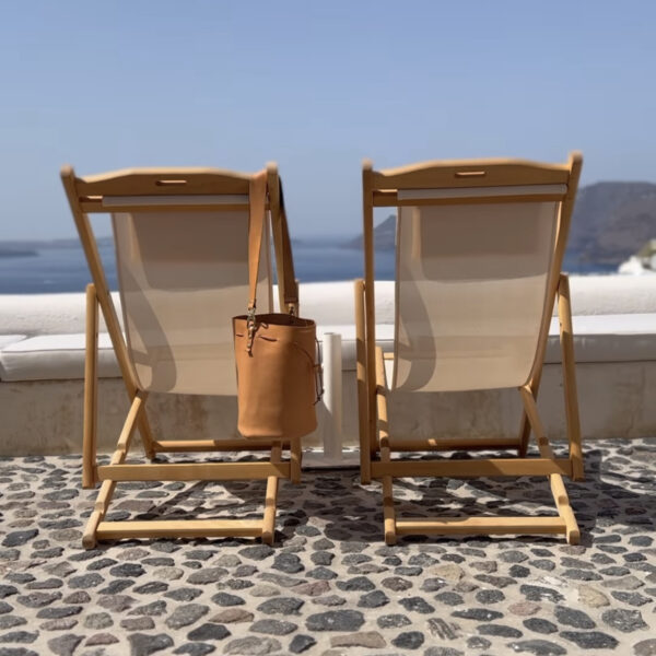 Δερμάτινη Τσάντα Πουγκί Οία vachetta φυσική - Image 6