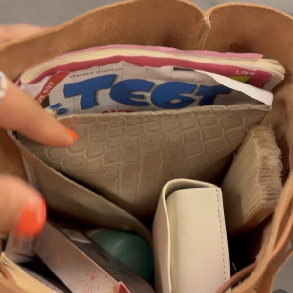 Δερμάτινη Τσάντα Πουγκί Οία vachetta φυσική - Image 4