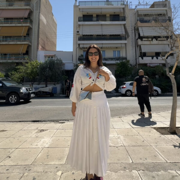 Leather Isla Pocket bag - metallic gold - Image 4