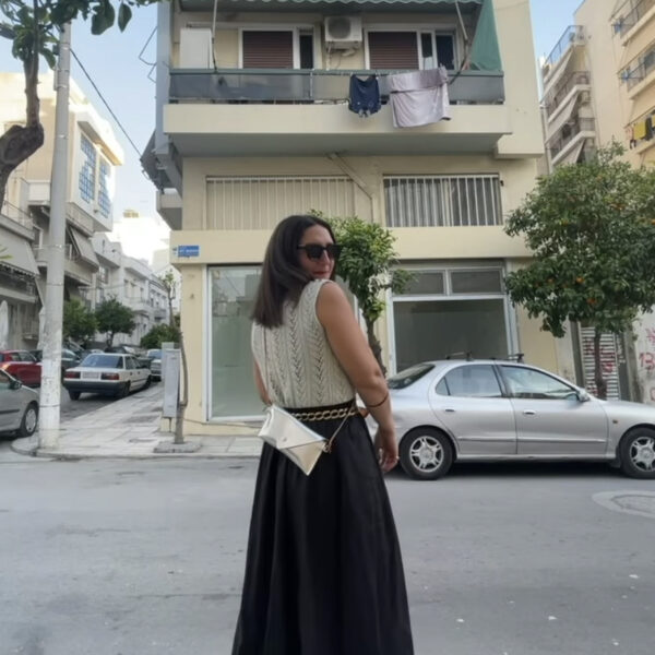 Leather Isla Pocket bag - metallic gold - Image 5