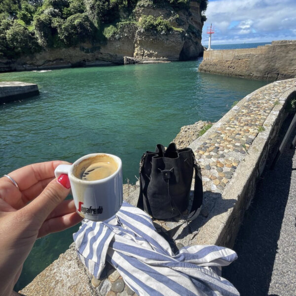 Leather Bucket Oia black - Image 2