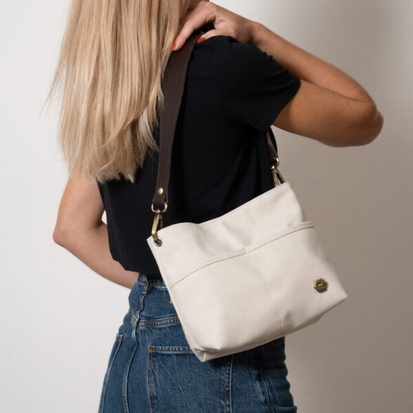 Mini Bucket Τσάντα γκρί - Image 6