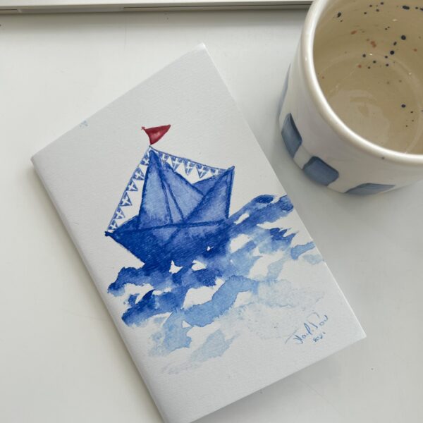 Handmade Aegean boat notebook