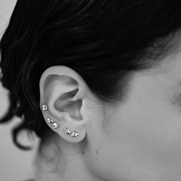 Silver Pubbles Earrings