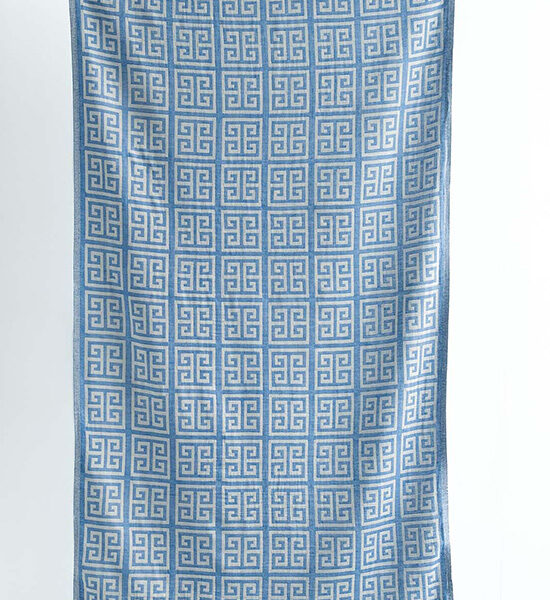 Pestemal Beach towel - Meandros blue